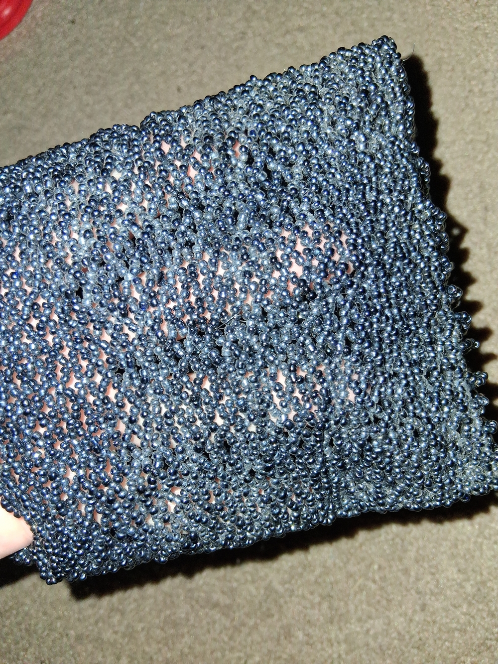 Vanessa Paris Art Deco Vintage Glass Beaded Evening Bag - Picture 4 of 7
